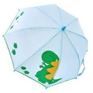 Toddler Little Boys Laura Ashley DINOSAUR 17 inch Umbrella  Blue Green NWT